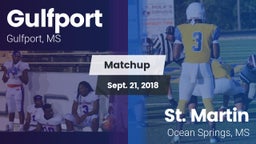 Matchup: Gulfport vs. St. Martin  2018