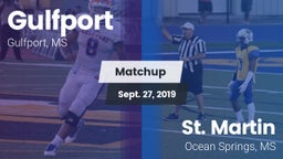 Matchup: Gulfport vs. St. Martin  2019