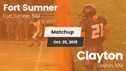 Matchup: Fort Sumner vs. Clayton  2019