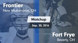 Matchup: Frontier vs. Fort Frye  2016