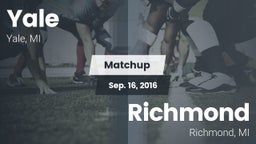 Matchup: Yale vs. Richmond  2016