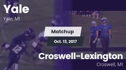 Matchup: Yale vs. Croswell-Lexington  2017