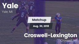 Matchup: Yale vs. Croswell-Lexington  2018