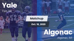 Matchup: Yale vs. Algonac  2020
