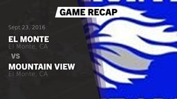 Recap: El Monte  vs. Mountain View  2016