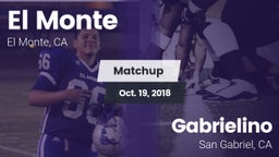 Matchup: El Monte vs. Gabrielino  2018