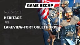 Recap: Heritage  vs. Lakeview-Fort Oglethorpe  2015