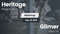 Matchup: Heritage vs. Gilmer  2016