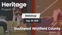 Matchup: Heritage vs. Southeast Whitfield County  2016