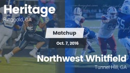 Matchup: Heritage vs. Northwest Whitfield  2016