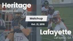 Matchup: Heritage vs. Lafayette  2016