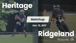 Matchup: Heritage vs. Ridgeland  2017