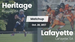 Matchup: Heritage vs. Lafayette  2017