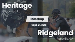 Matchup: Heritage vs. Ridgeland  2018