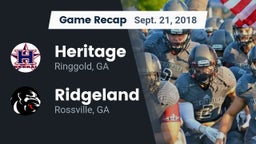 Recap: Heritage  vs. Ridgeland  2018