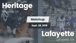 Matchup: Heritage vs. Lafayette  2018