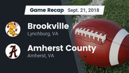 Recap: Brookville  vs. Amherst County  2018