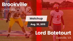 Matchup: Brookville vs. Lord Botetourt  2019