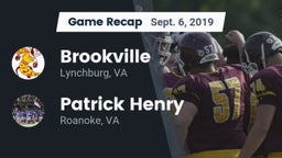Recap: Brookville  vs. Patrick Henry  2019