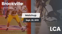 Matchup: Brookville vs. LCA 2019