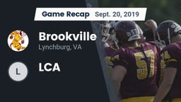 Recap: Brookville  vs. LCA 2019