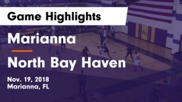 Marianna  vs North Bay Haven  Game Highlights - Nov. 19, 2018