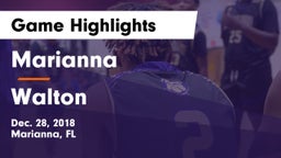 Marianna  vs Walton  Game Highlights - Dec. 28, 2018