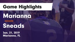 Marianna  vs Sneads  Game Highlights - Jan. 21, 2019