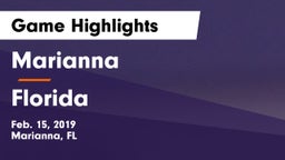 Marianna  vs Florida  Game Highlights - Feb. 15, 2019