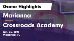 Marianna  vs Crossroads Academy Game Highlights - Jan. 26, 2023