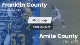 Matchup: Franklin County vs. Amite County  2019