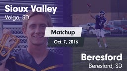 Matchup: Sioux Valley vs. Beresford  2016