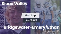 Matchup: Sioux Valley High Sc vs. Bridgewater-Emery/Ethan 2017