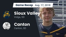 Recap: Sioux Valley  vs. Canton  2018