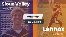 Matchup: Sioux Valley High Sc vs. Lennox  2018