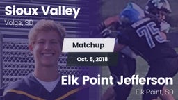 Matchup: Sioux Valley High Sc vs. Elk Point Jefferson  2018