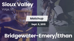 Matchup: Sioux Valley High Sc vs. Bridgewater-Emery/Ethan 2019