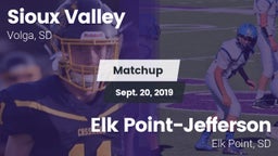 Matchup: Sioux Valley High Sc vs. Elk Point-Jefferson  2019