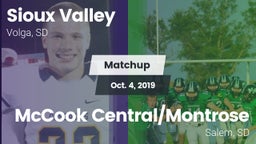 Matchup: Sioux Valley High Sc vs. McCook Central/Montrose  2019