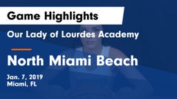 Our Lady of Lourdes Academy vs North Miami Beach  Game Highlights - Jan. 7, 2019