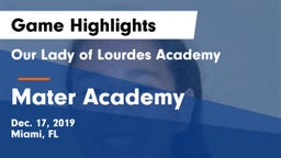 Our Lady of Lourdes Academy vs Mater Academy Game Highlights - Dec. 17, 2019