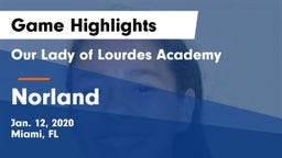 Our Lady of Lourdes Academy vs Norland Game Highlights - Jan. 12, 2020
