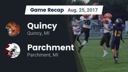 Recap: Quincy  vs. Parchment  2017