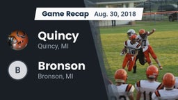 Recap: Quincy  vs. Bronson  2018