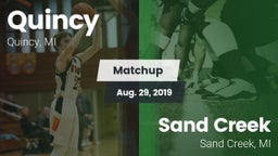 Matchup: Quincy vs. Sand Creek  2019