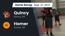 Recap: Quincy  vs. Homer  2019
