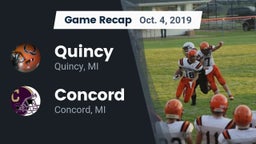 Recap: Quincy  vs. Concord  2019