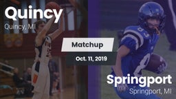 Matchup: Quincy vs. Springport  2019