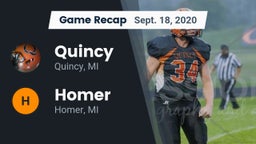 Recap: Quincy  vs. Homer  2020