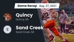 Recap: Quincy  vs. Sand Creek  2021